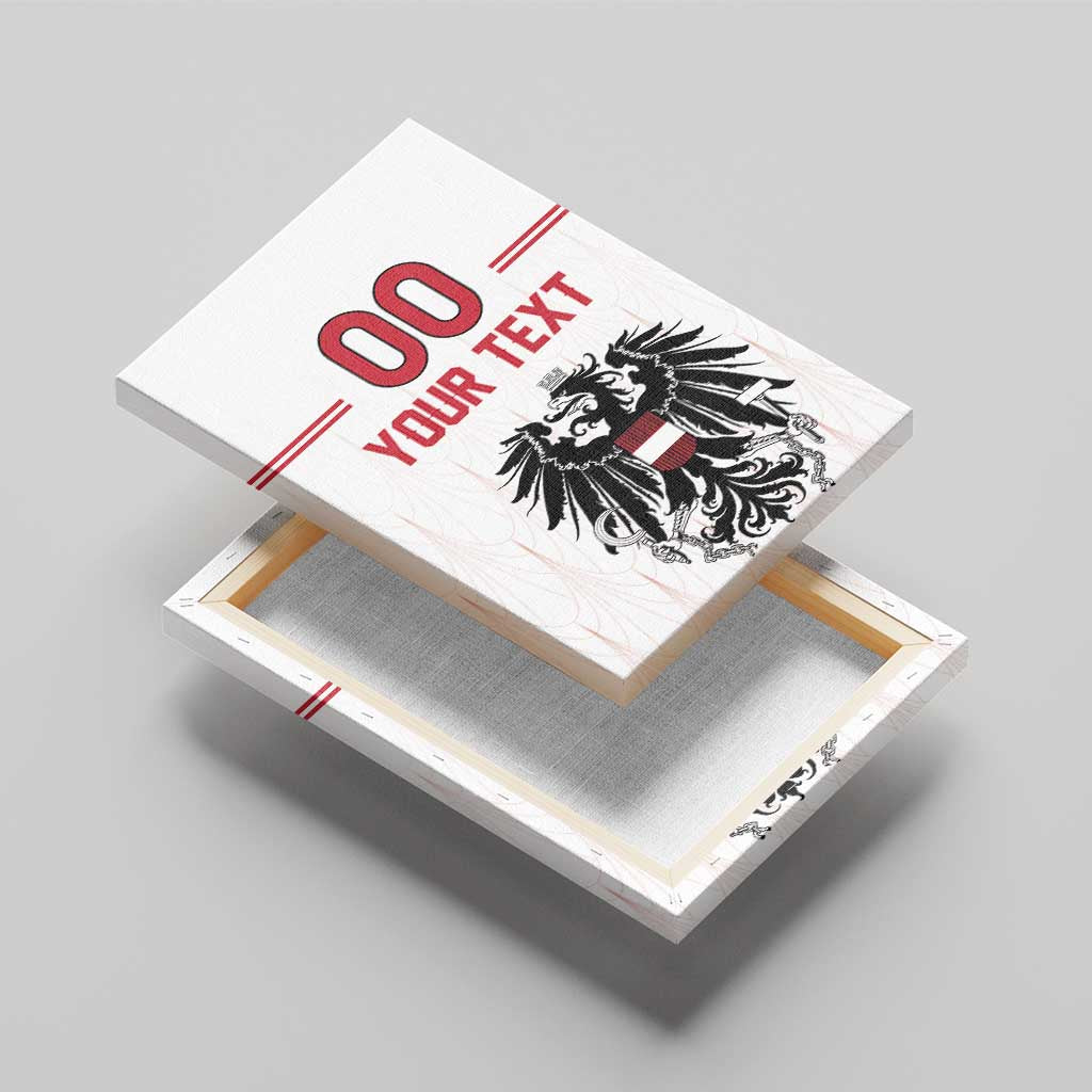 Custom Austria Football Canvas Wall Art Das Team Go Champions