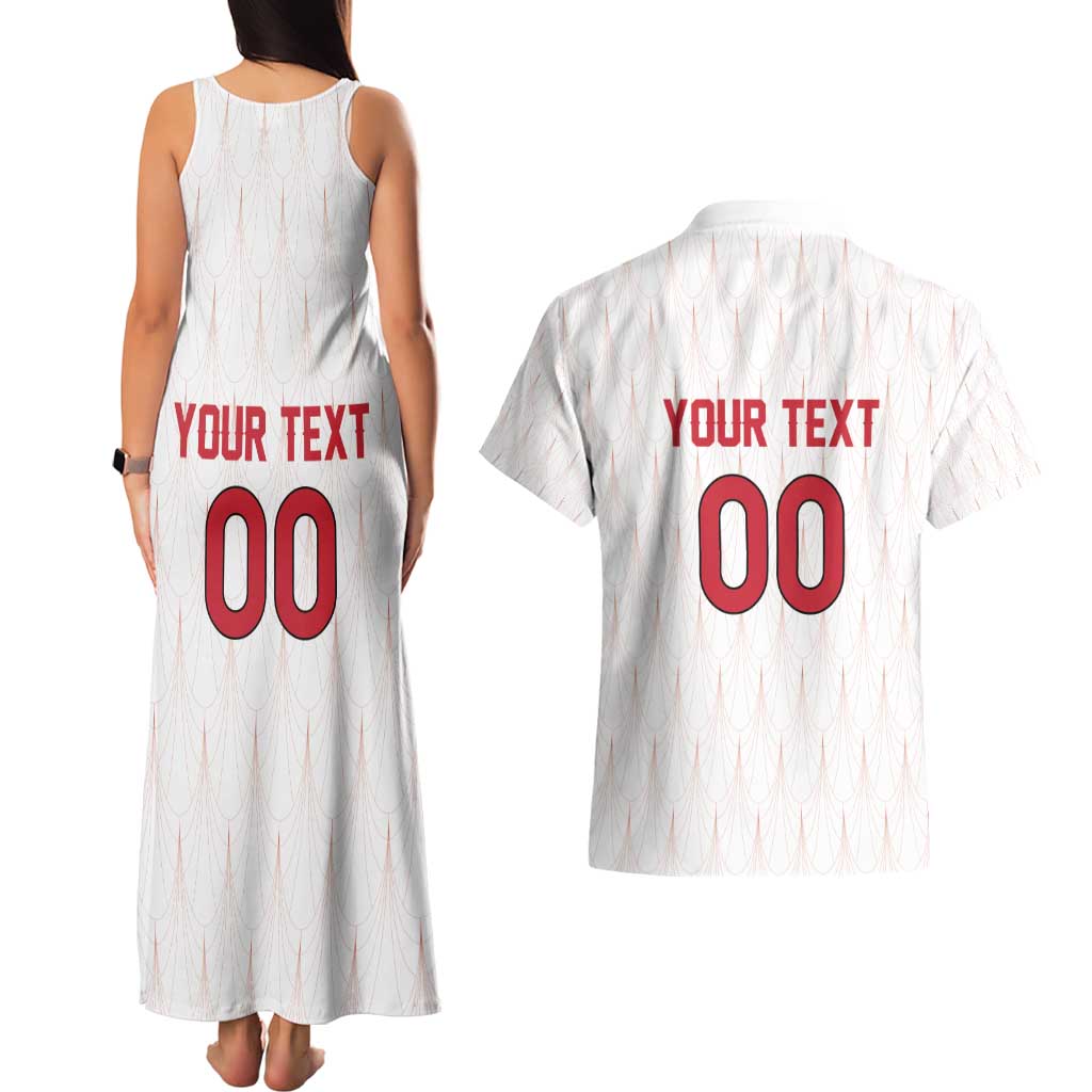 Custom Austria Football Couples Matching Tank Maxi Dress and Hawaiian Shirt Das Team Go Champions