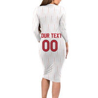 Custom Austria Football Family Matching Long Sleeve Bodycon Dress and Hawaiian Shirt Das Team Go Champions