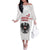 Custom Austria Football Family Matching Off The Shoulder Long Sleeve Dress and Hawaiian Shirt Das Team Go Champions
