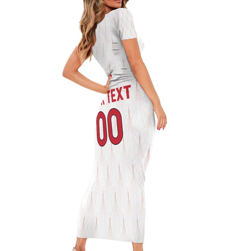 Custom Austria Football Family Matching Short Sleeve Bodycon Dress and Hawaiian Shirt Das Team Go Champions