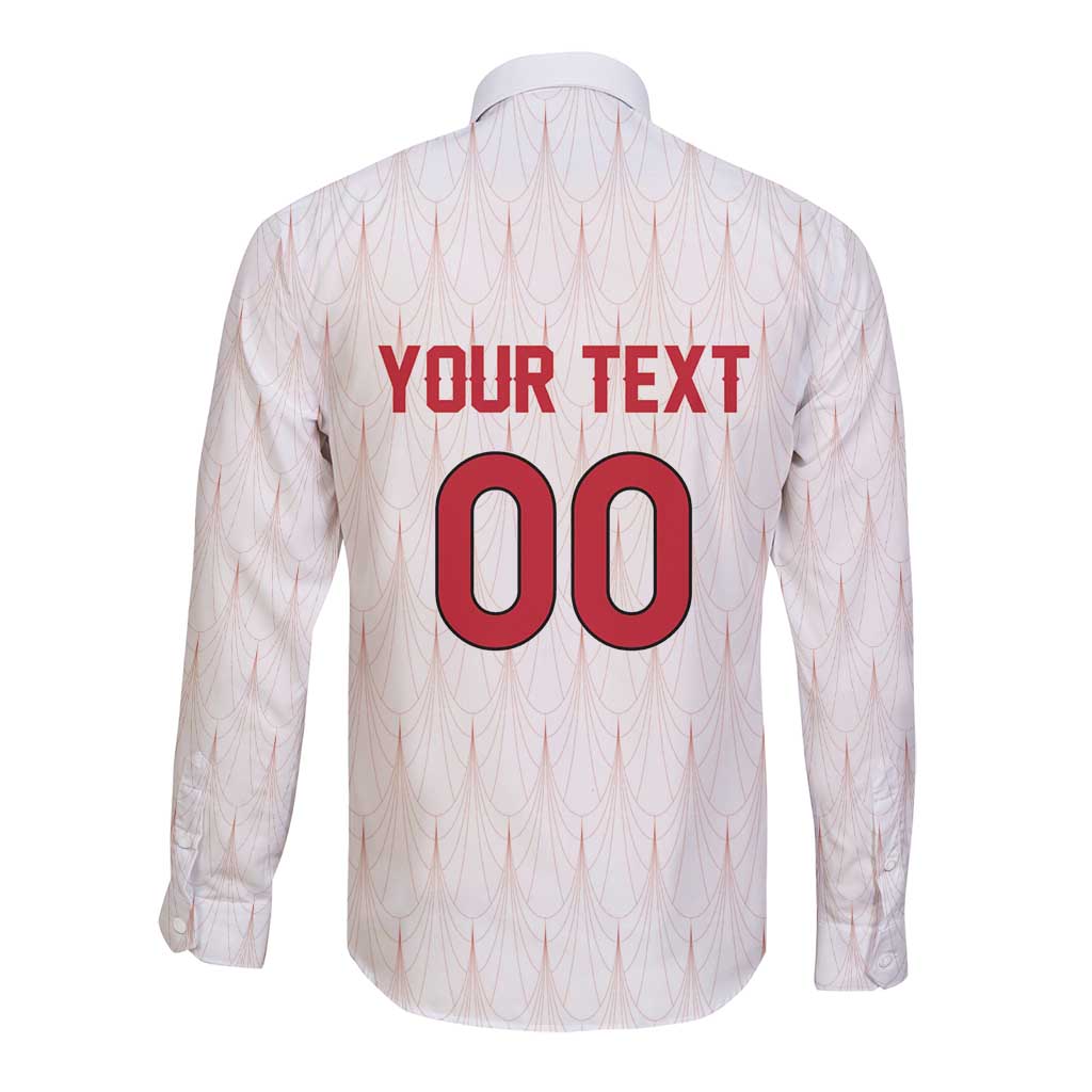 Custom Austria Football Long Sleeve Button Shirt Das Team Go Champions