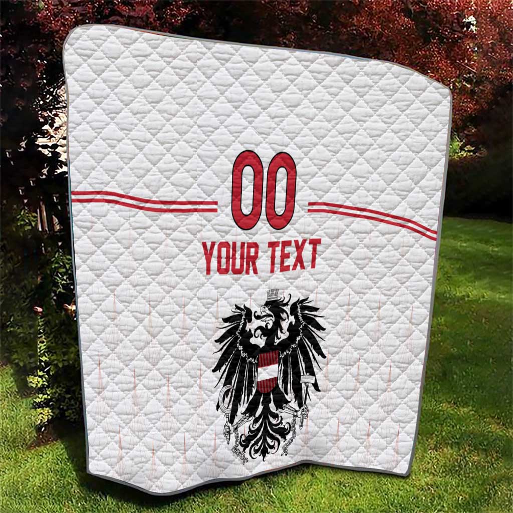 Custom Austria Football Quilt Das Team Go Champions
