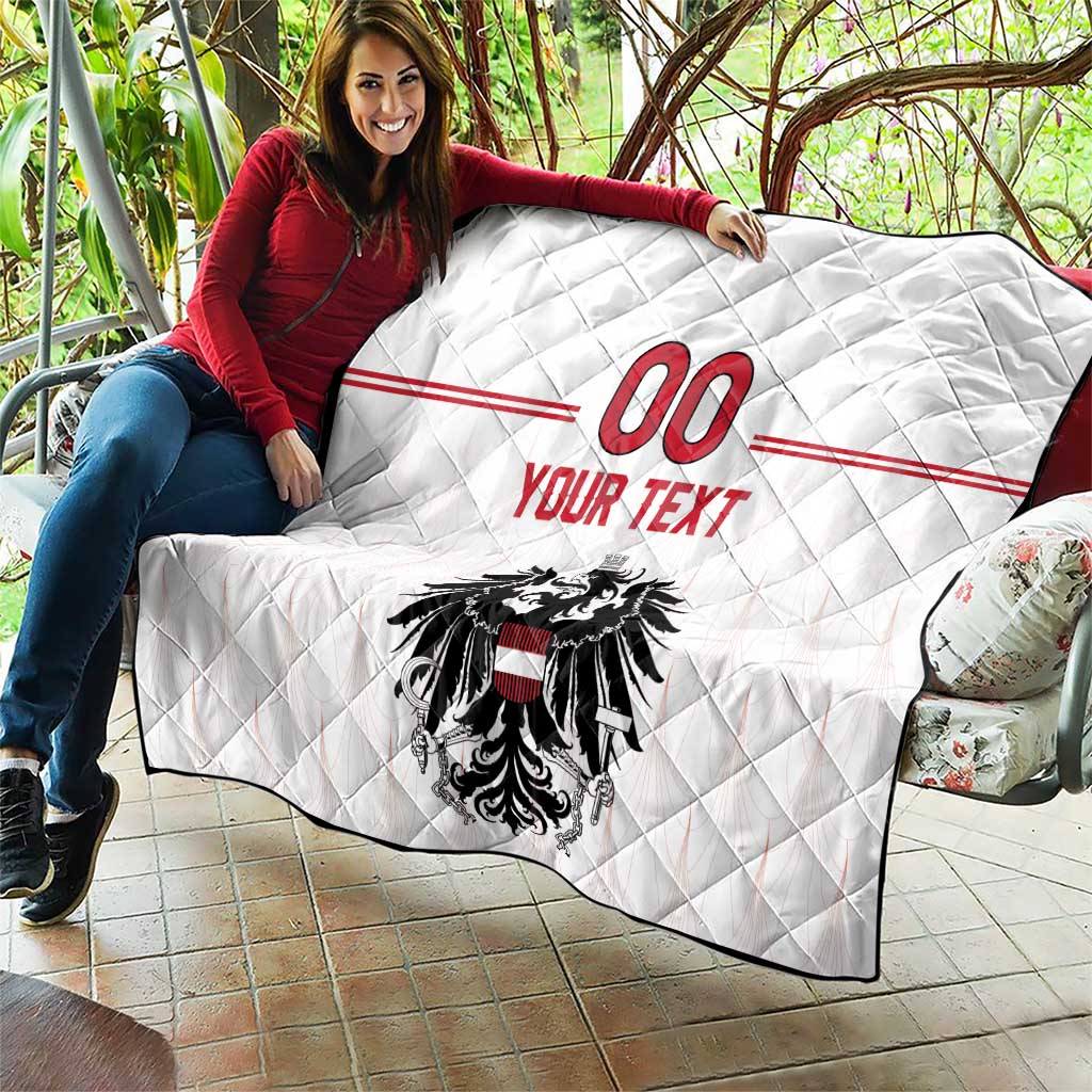 Custom Austria Football Quilt Das Team Go Champions