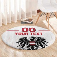 Custom Austria Football Round Carpet Das Team Go Champions