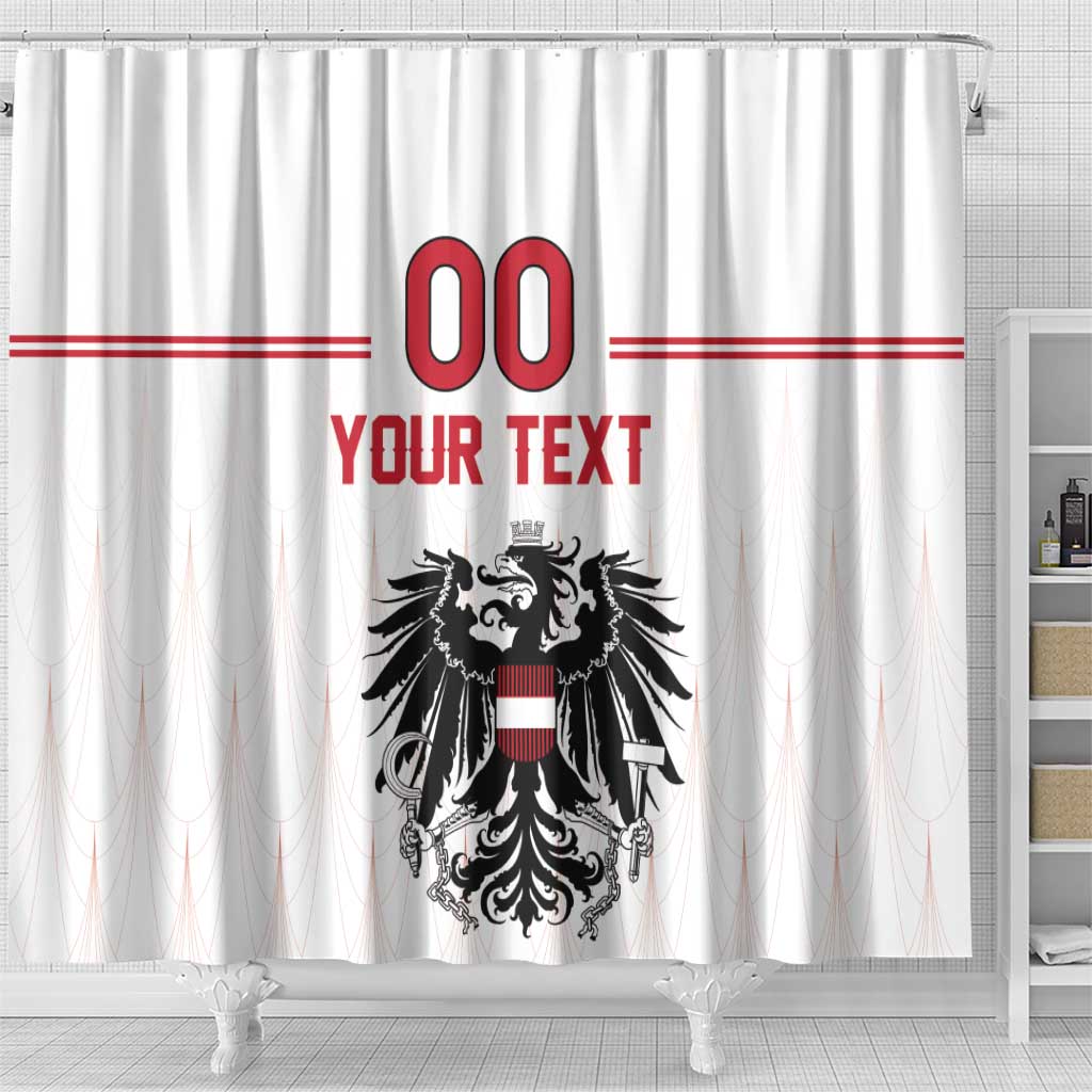 Custom Austria Football Shower Curtain Das Team Go Champions