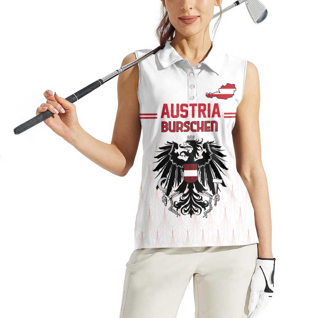 Custom Austria Football Women Sleeveless Polo Shirt Das Team Go Champions