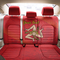 Personalized Bandiera della Sicilia Back Car Seat Cover Sporty Style