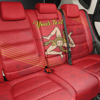 Personalized Bandiera della Sicilia Back Car Seat Cover Sporty Style