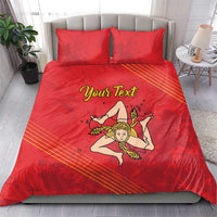 Personalized Bandiera della Sicilia Bedding Set Sporty Style