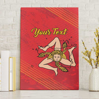 Personalized Bandiera della Sicilia Canvas Wall Art Sporty Style