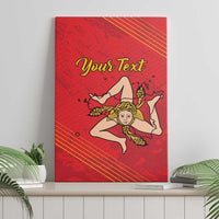 Personalized Bandiera della Sicilia Canvas Wall Art Sporty Style