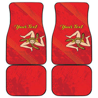 Personalized Bandiera della Sicilia Car Mats Sporty Style