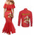 Personalized Bandiera della Sicilia Couples Matching Mermaid Dress and Long Sleeve Button Shirt Sporty Style