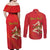 Personalized Bandiera della Sicilia Couples Matching Off Shoulder Maxi Dress and Long Sleeve Button Shirt Sporty Style