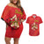 Personalized Bandiera della Sicilia Couples Matching Off Shoulder Short Dress and Hawaiian Shirt Sporty Style