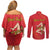 Personalized Bandiera della Sicilia Couples Matching Off Shoulder Short Dress and Long Sleeve Button Shirt Sporty Style