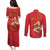 Personalized Bandiera della Sicilia Couples Matching Puletasi and Long Sleeve Button Shirt Sporty Style