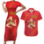 Personalized Bandiera della Sicilia Couples Matching Short Sleeve Bodycon Dress and Hawaiian Shirt Sporty Style
