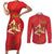 Personalized Bandiera della Sicilia Couples Matching Short Sleeve Bodycon Dress and Long Sleeve Button Shirt Sporty Style