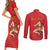 Personalized Bandiera della Sicilia Couples Matching Short Sleeve Bodycon Dress and Long Sleeve Button Shirt Sporty Style