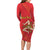 Personalized Bandiera della Sicilia Family Matching Long Sleeve Bodycon Dress and Hawaiian Shirt Sporty Style