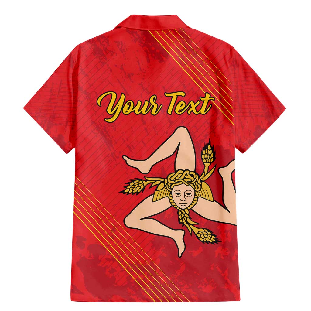 Personalized Bandiera della Sicilia Family Matching Mermaid Dress and Hawaiian Shirt Sporty Style
