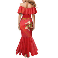 Personalized Bandiera della Sicilia Family Matching Mermaid Dress and Hawaiian Shirt Sporty Style