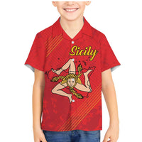 Personalized Bandiera della Sicilia Family Matching Mermaid Dress and Hawaiian Shirt Sporty Style