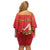 Personalized Bandiera della Sicilia Family Matching Off Shoulder Short Dress and Hawaiian Shirt Sporty Style