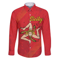 Personalized Bandiera della Sicilia Family Matching Puletasi and Hawaiian Shirt Sporty Style