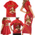 Personalized Bandiera della Sicilia Family Matching Short Sleeve Bodycon Dress and Hawaiian Shirt Sporty Style