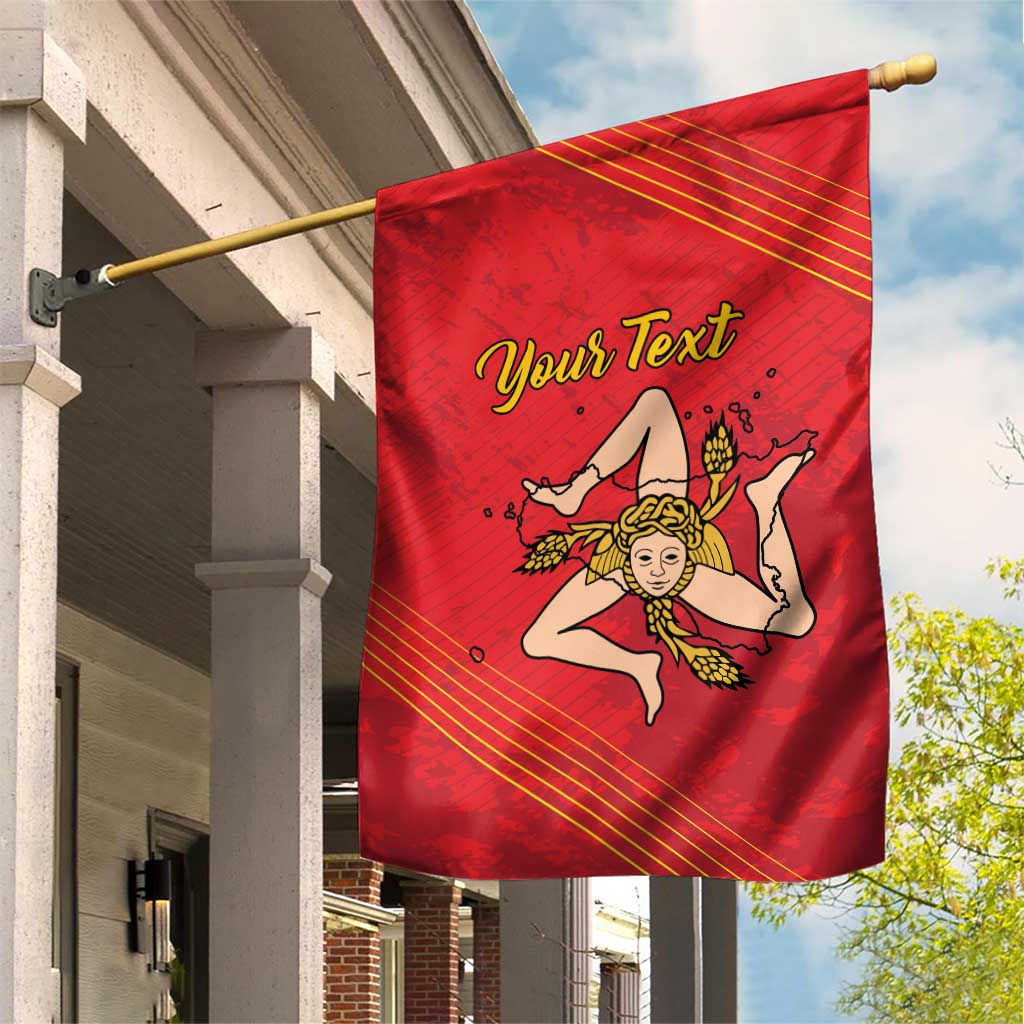 Personalized Bandiera della Sicilia Garden Flag Sporty Style