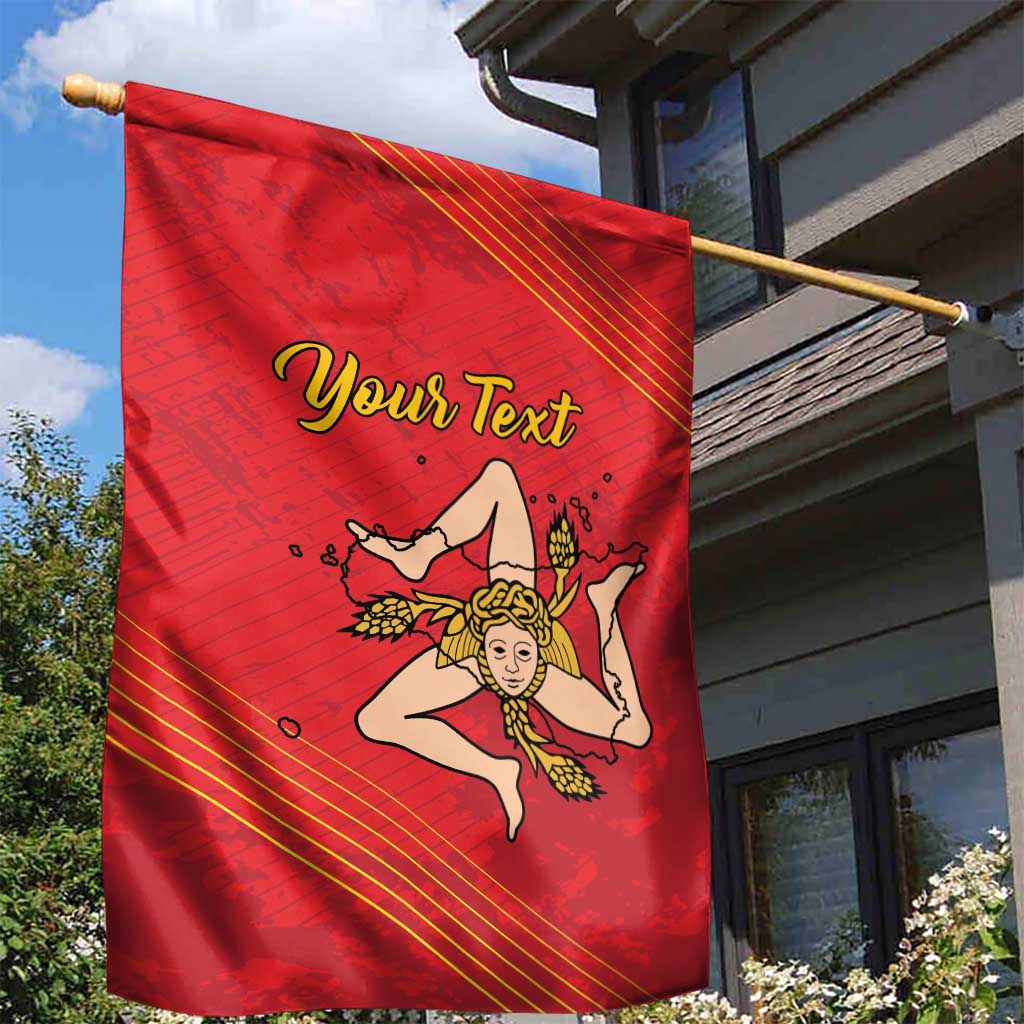 Personalized Bandiera della Sicilia Garden Flag Sporty Style