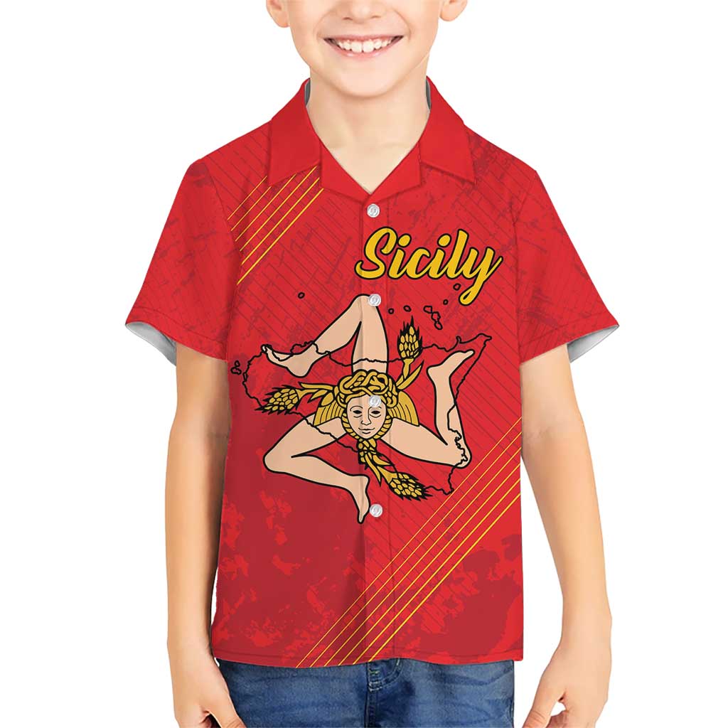 Personalized Bandiera della Sicilia Hawaiian Shirt Sporty Style