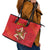 Personalized Bandiera della Sicilia Leather Tote Bag Sporty Style