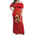 Personalized Bandiera della Sicilia Off Shoulder Maxi Dress Sporty Style