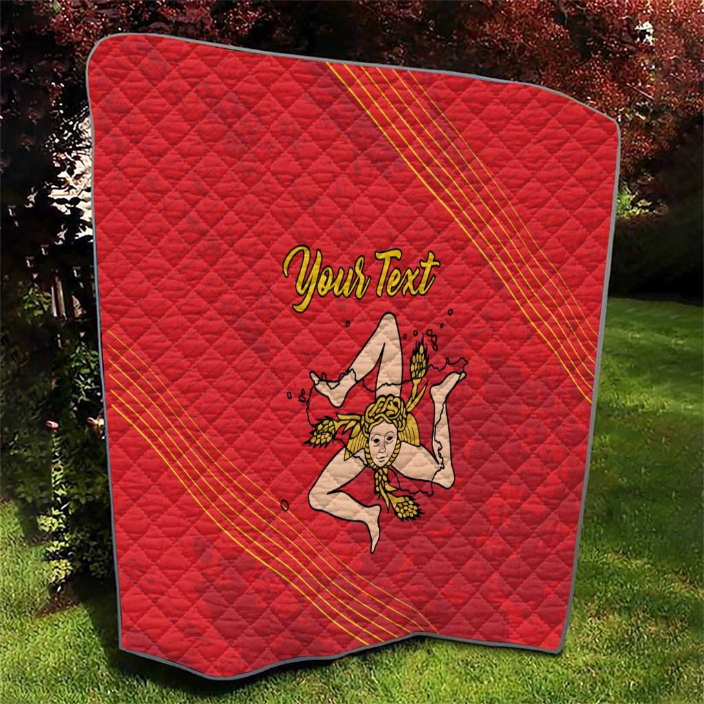 Personalized Bandiera della Sicilia Quilt Sporty Style