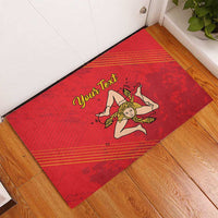 Personalized Bandiera della Sicilia Rubber Doormat Sporty Style