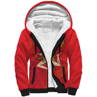 Personalized Bandiera della Sicilia Sherpa Hoodie Sporty Style