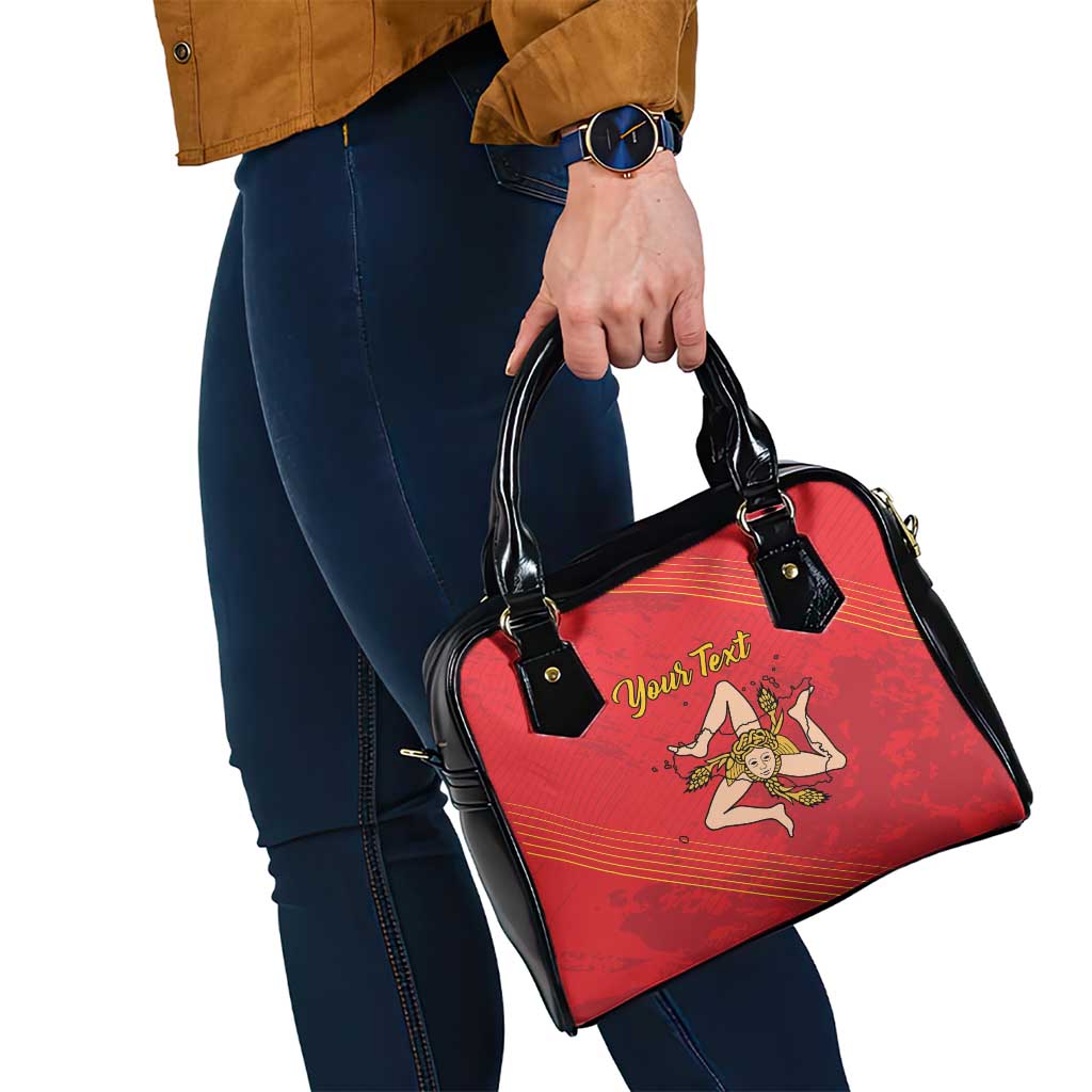 Personalized Bandiera della Sicilia Shoulder Handbag Sporty Style