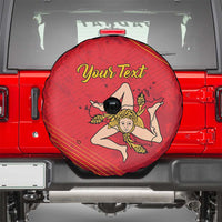 Personalized Bandiera della Sicilia Spare Tire Cover Sporty Style