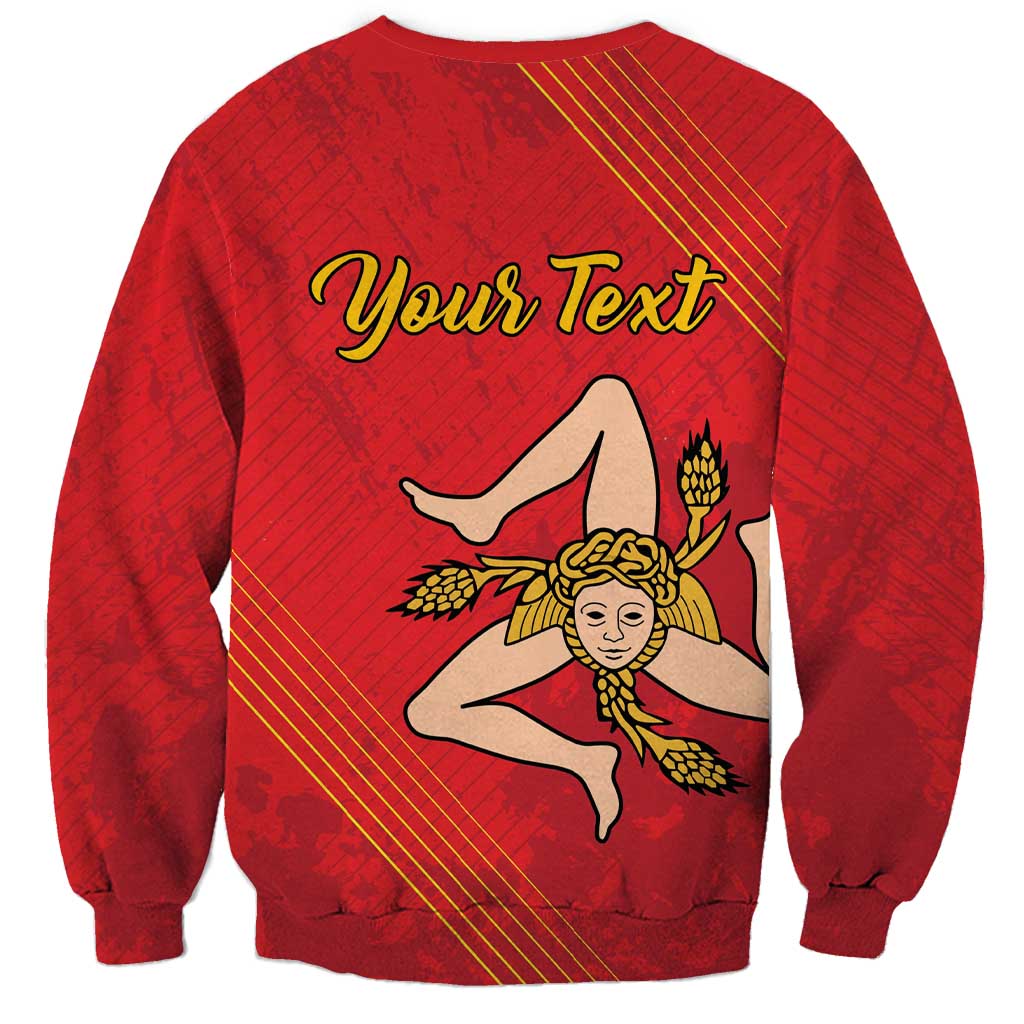 Personalized Bandiera della Sicilia Sweatshirt Sporty Style