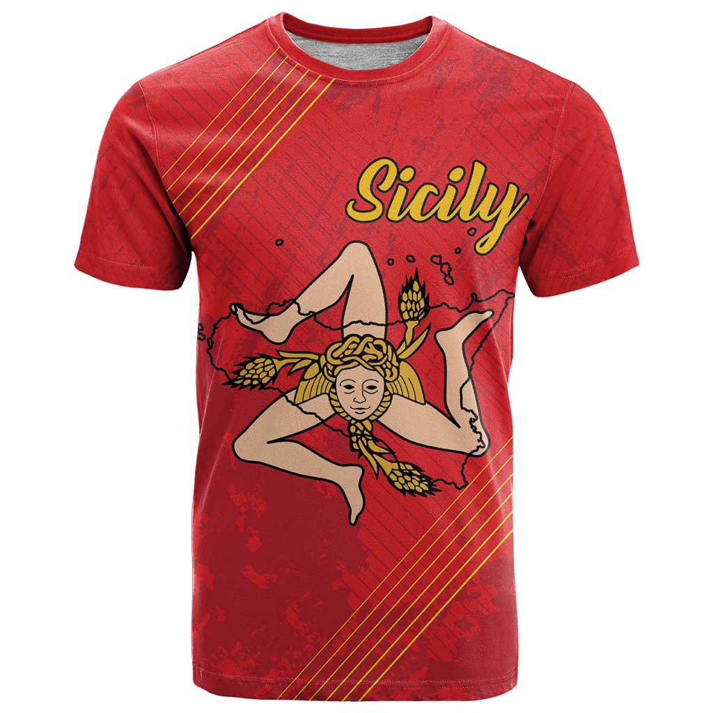Personalized Bandiera della Sicilia T Shirt Sporty Style