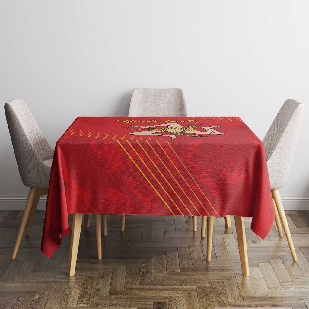 Personalized Bandiera della Sicilia Tablecloth Sporty Style