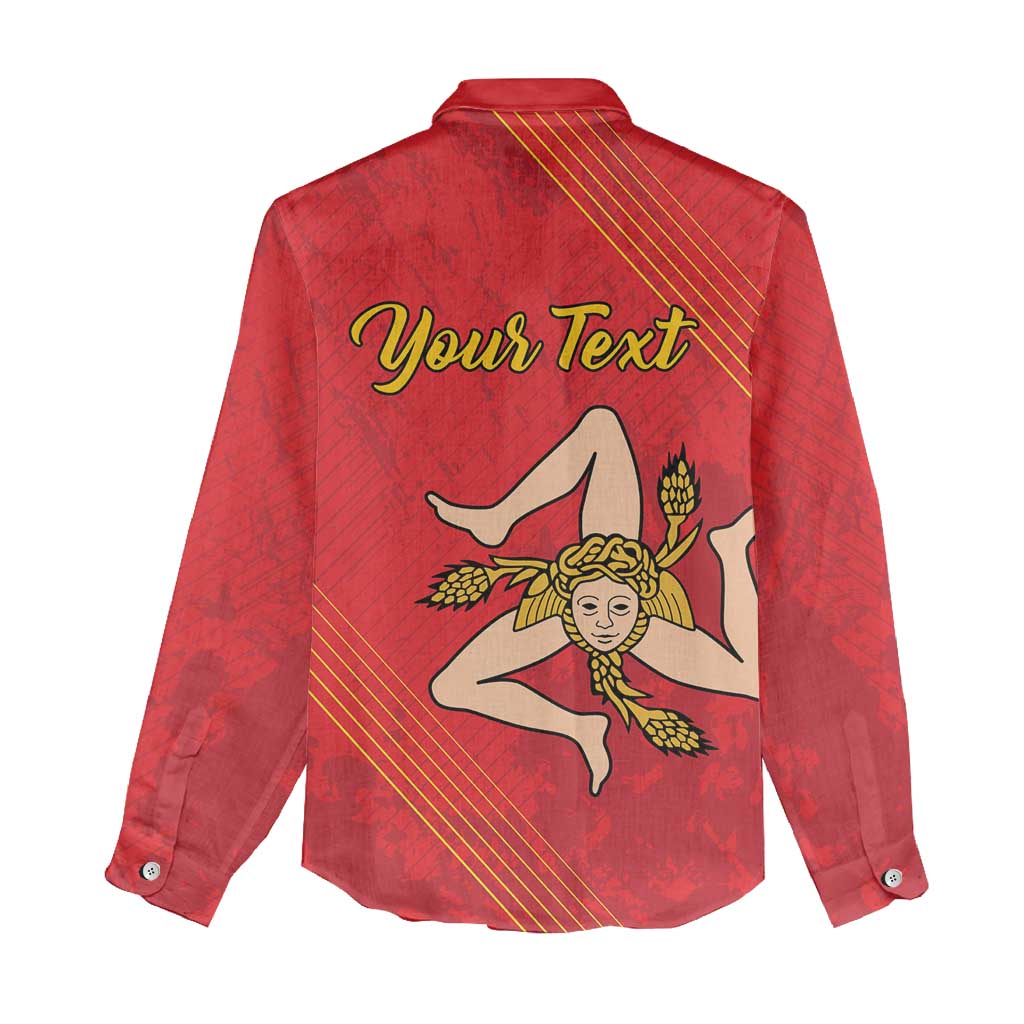 Personalized Bandiera della Sicilia Women Casual Shirt Sporty Style