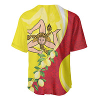 La Sicilia Baseball Jersey Bandiera della Sicilia Motif