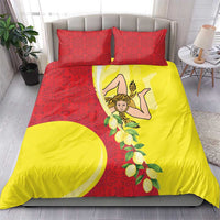 La Sicilia Bedding Set Bandiera della Sicilia Motif