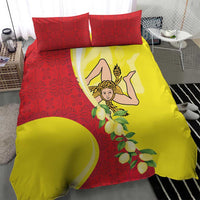 La Sicilia Bedding Set Bandiera della Sicilia Motif