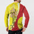 La Sicilia Button Sweatshirt Bandiera della Sicilia Motif